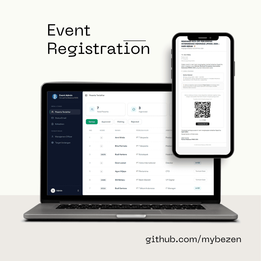 Pinisi Registration System project screenshot
